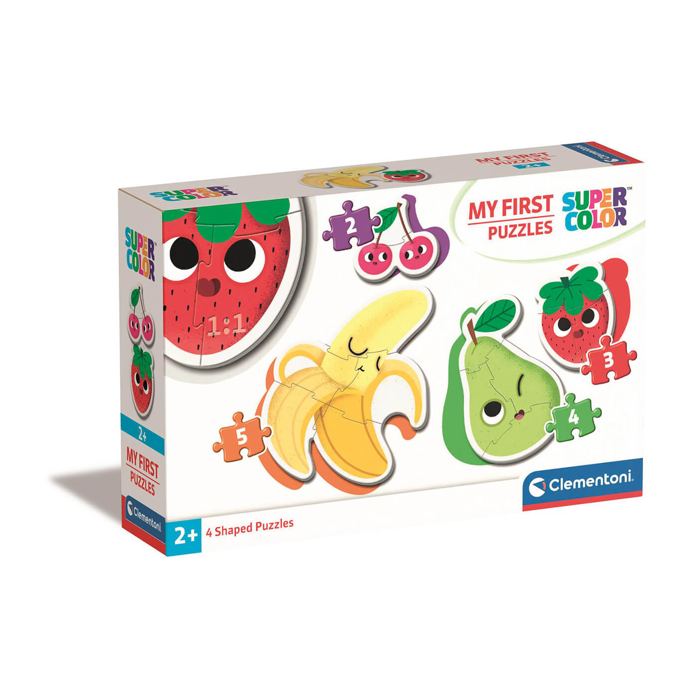 Clementoni Moje pierwsze puzzle Fruits – Owoce 4w1 – 14 el.