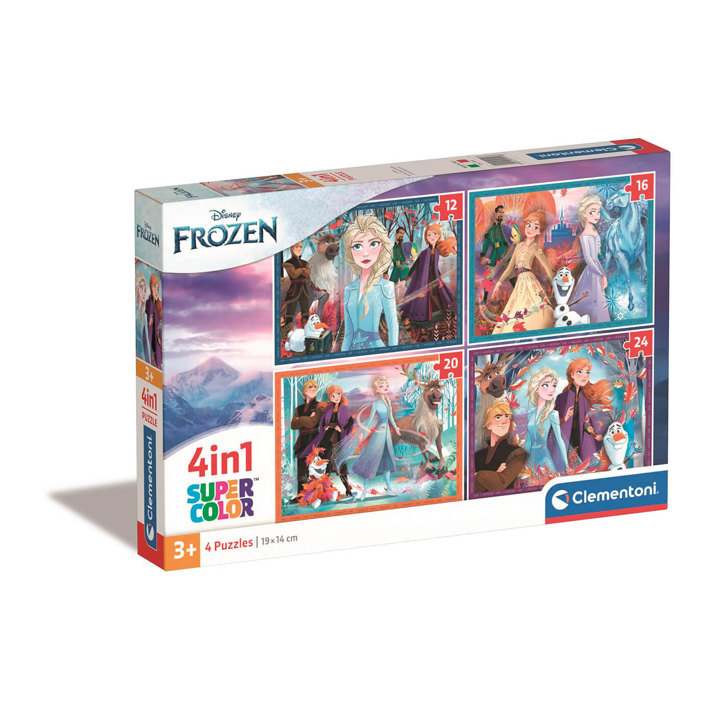Clementoni Puzzle Kraina Lodu – 4w1 – 72 el. dla dzieci 3+