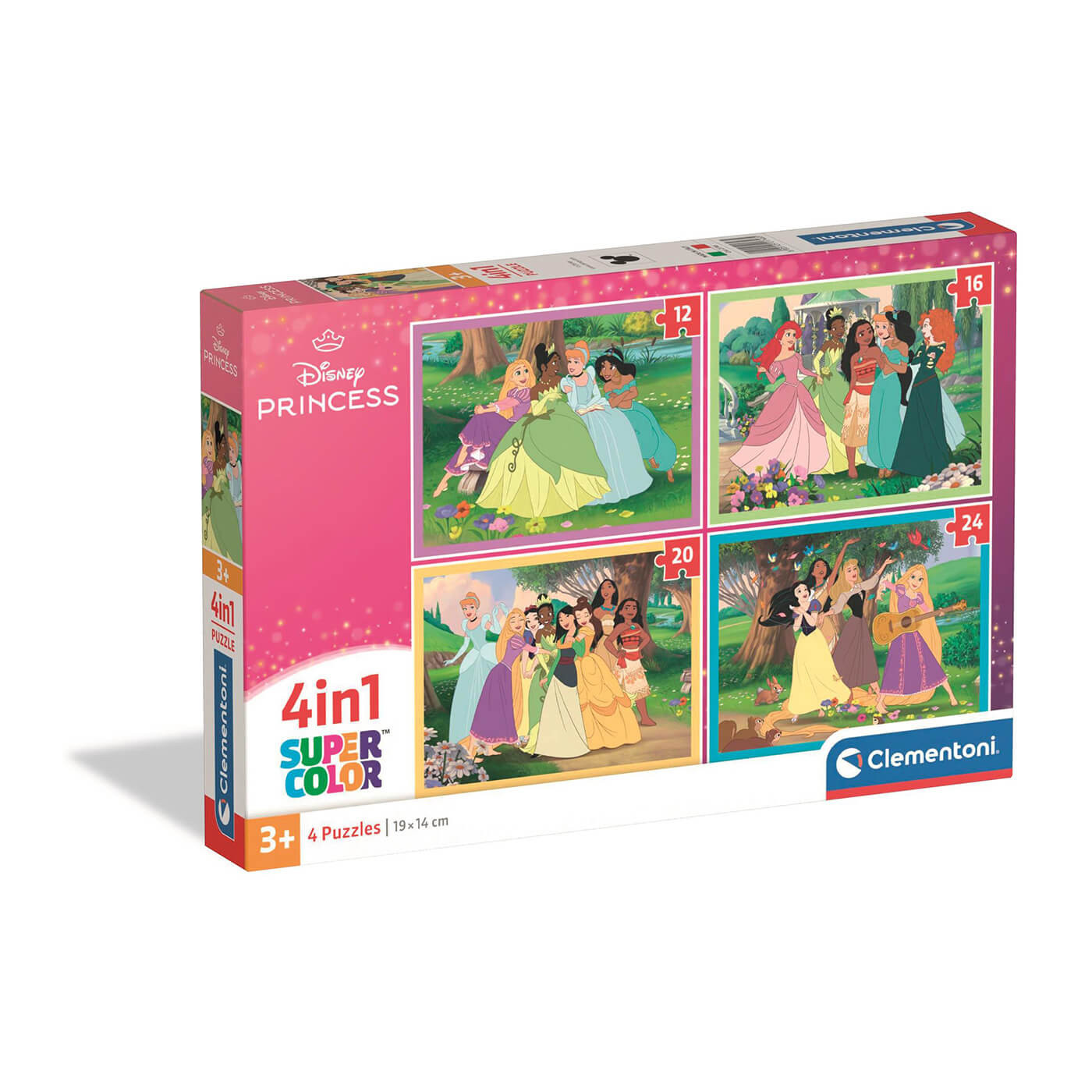 Clementoni Puzzle Księżniczki Disneya – 4w1 – 72 el. dla dzieci 3+