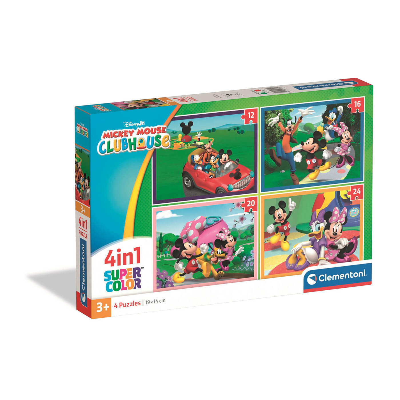Clementoni Puzzle Klub Przyjaciół Myszki Miki – 4w1 – 72 el. dla dzieci 3+
