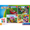 Clementoni Puzzle Klub Przyjaciół Myszki Miki – 4w1 – 72 el. dla dzieci 3+