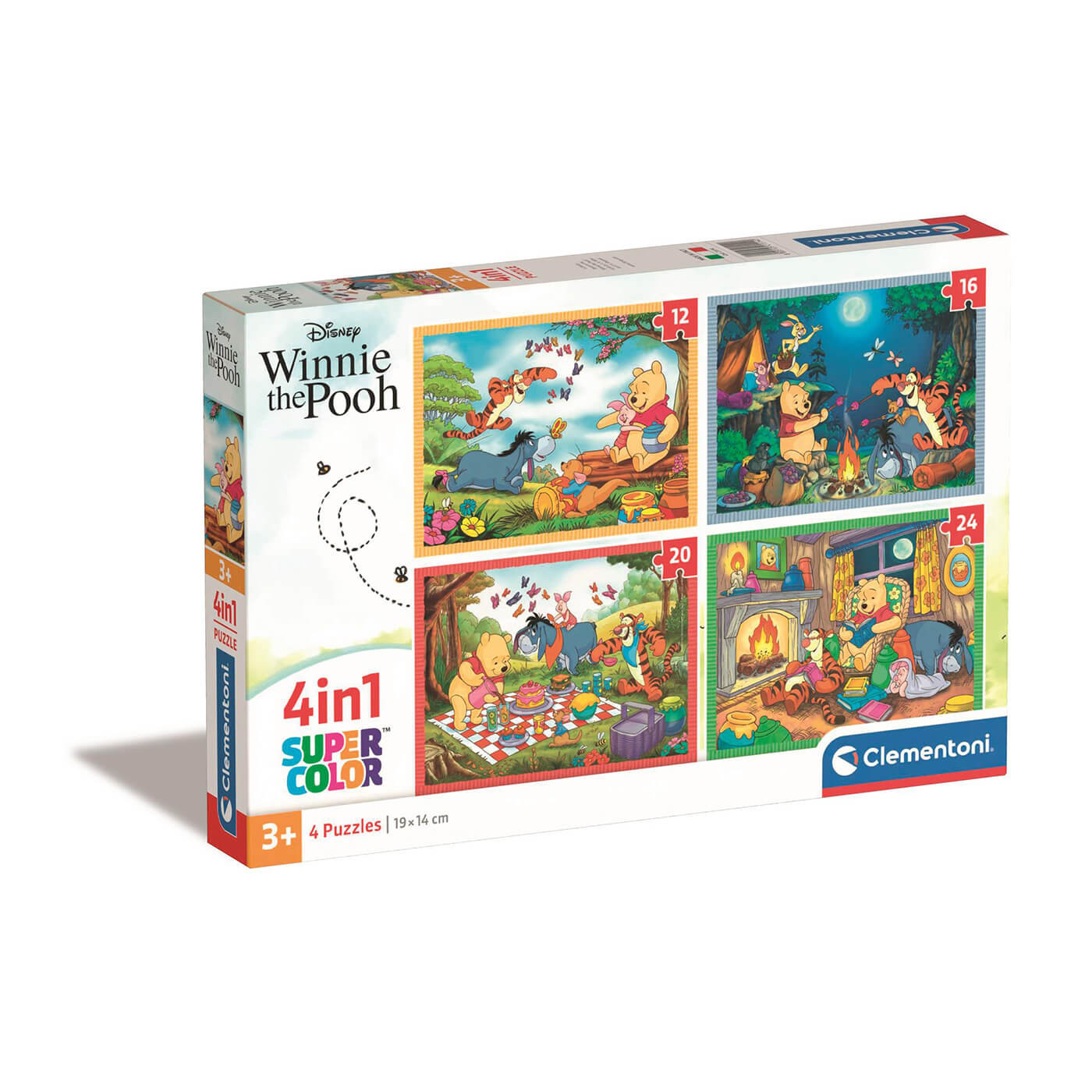 Clementoni Puzzle Kubuś Puchatek – 4w1 – 72 el. dla dzieci 3+