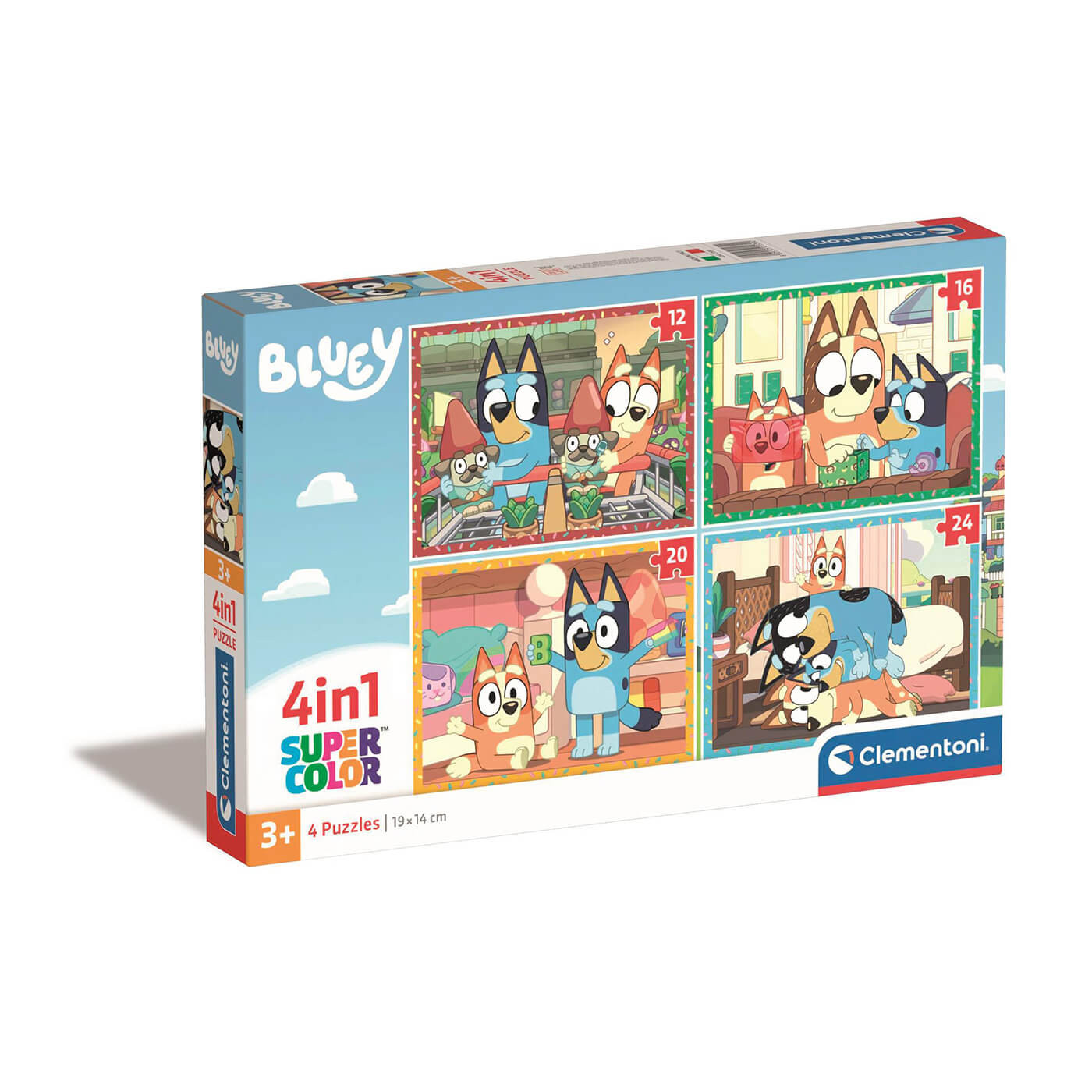Clementoni Puzzle Bluey – 4w1 – 72 el. dla dzieci 3+