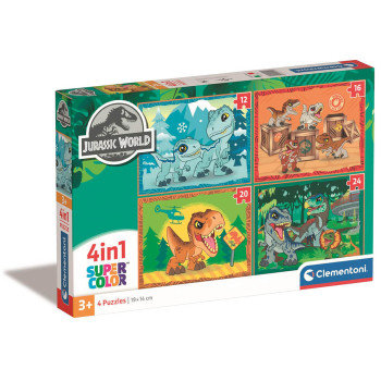 Clementoni Puzzle Dinozaury – 4w1 – 72 el. dla dzieci 3+
