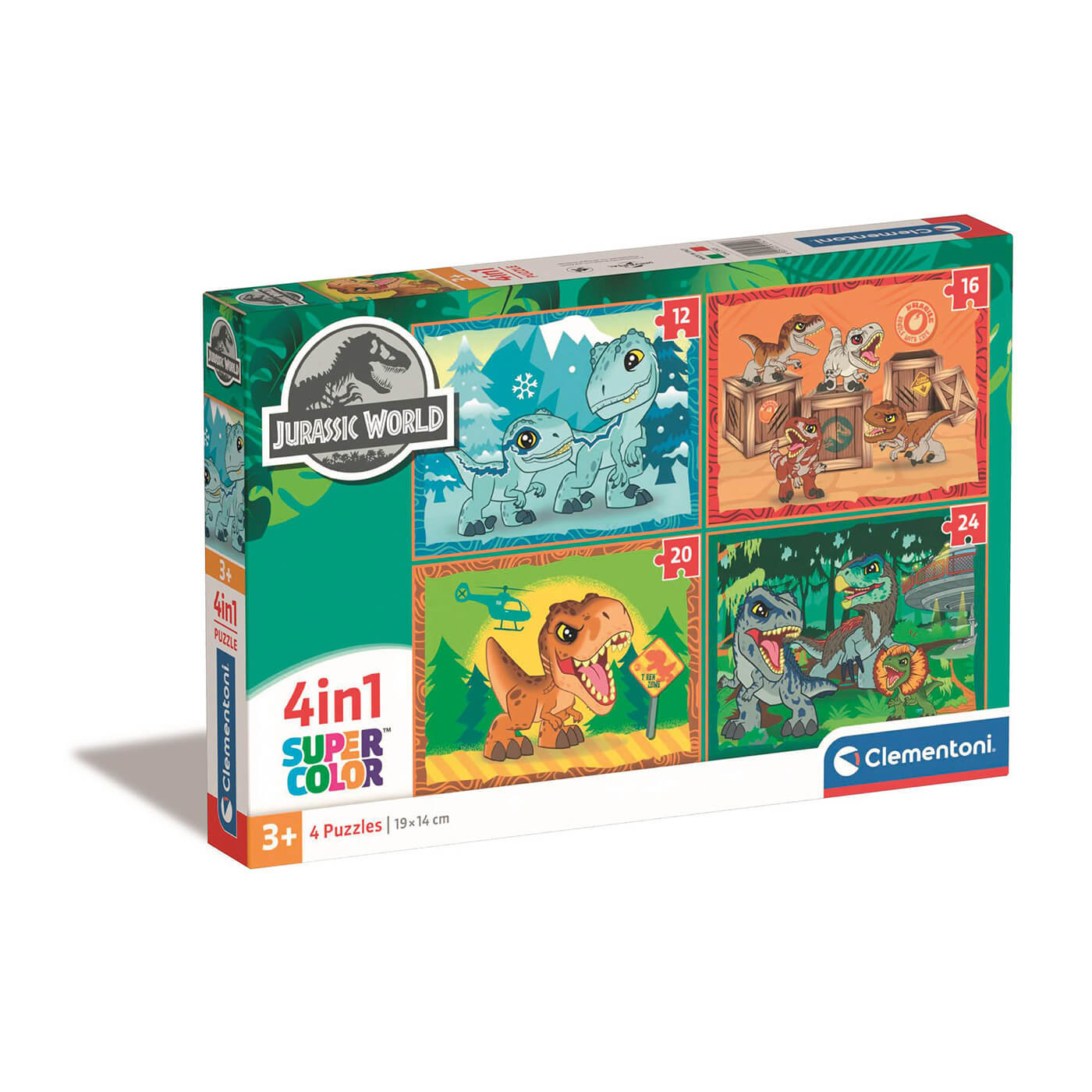 Clementoni Puzzle Dinozaury – 4w1 – 72 el. dla dzieci 3+
