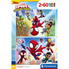 Puzzle 2×60 el. Super Color Spidey i superkumple Clementoni dla dzieci 4+