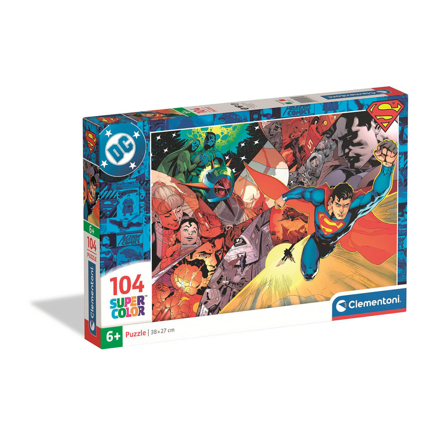 Puzzle 104 el. Super Color Superman Clementoni dla dzieci 6+