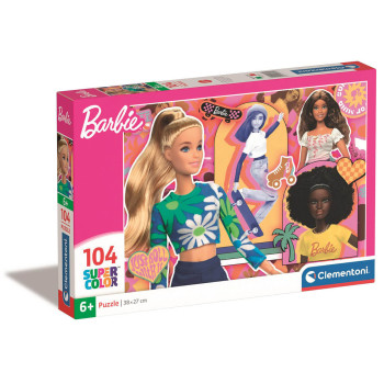 Puzzle 104 el. Super Color Barbie Clementoni dla dzieci 6+