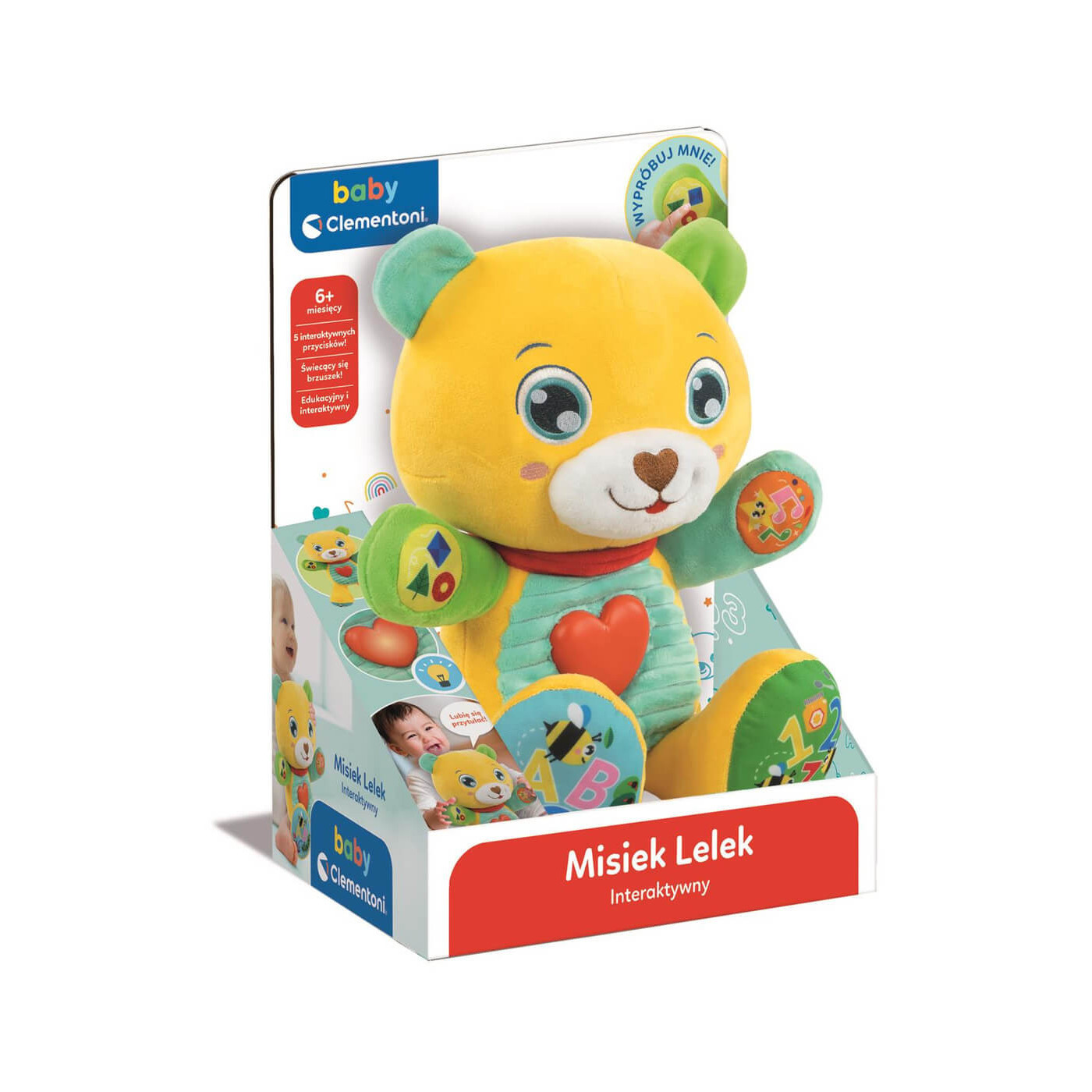 Interaktywny miś Lelek Clementoni dla dzieci 6m+