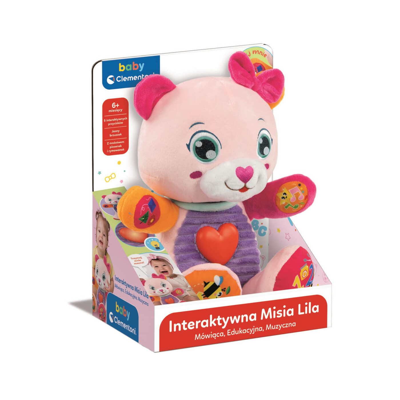 Interaktywna misia Lila Clementoni dla dzieci 6m+