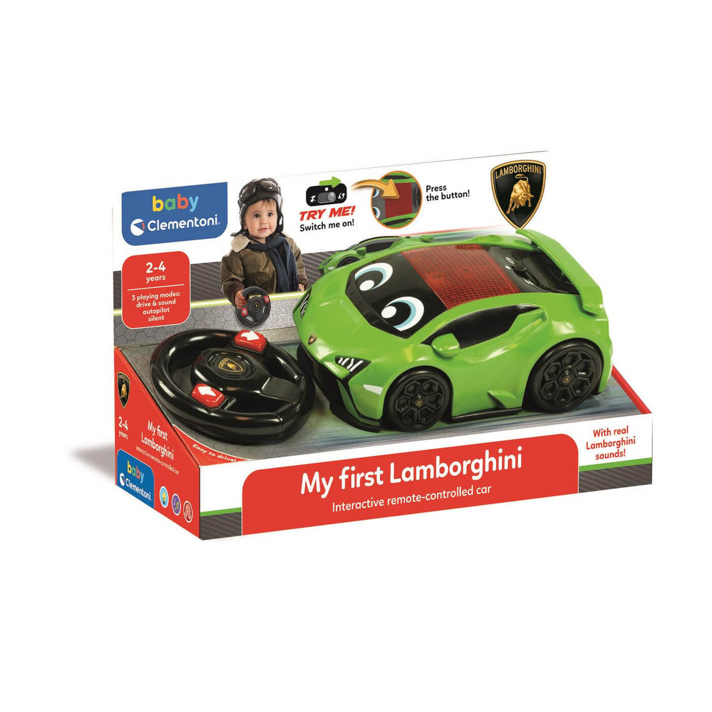 Lamborghini Huracán na pilota dla malucha Clementoni dla dzieci 2–4 lat