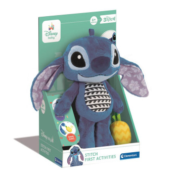 Stitch – sensoryczny pluszak dla niemowląt Clementoni dla dzieci 6m+
