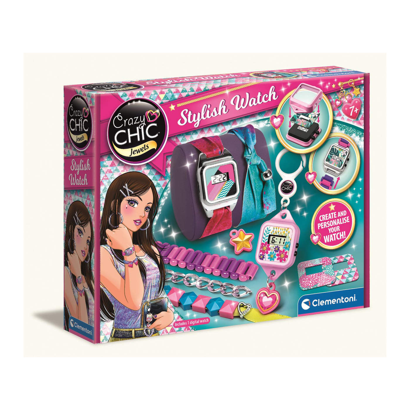 Crazy Chic – kreatywny zegarek Clementoni dla dzieci 7+