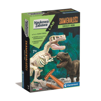 Skamieniałości T-Rex – zestaw paleontologa Clementoni dla dzieci 8+