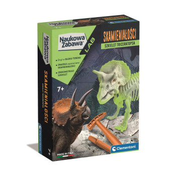 Skamieniałości Triceratops – zestaw paleontologa Clementoni dla dzieci 8+
