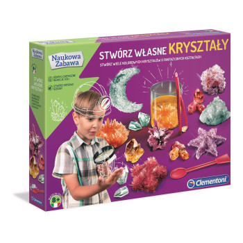 Stwórz własne kryształy – eksperymenty Clementoni dla dzieci 8+