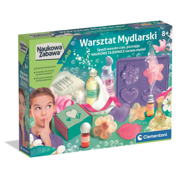 Warsztat mydlarski – zestaw naukowy Clementoni dla dzieci 8+