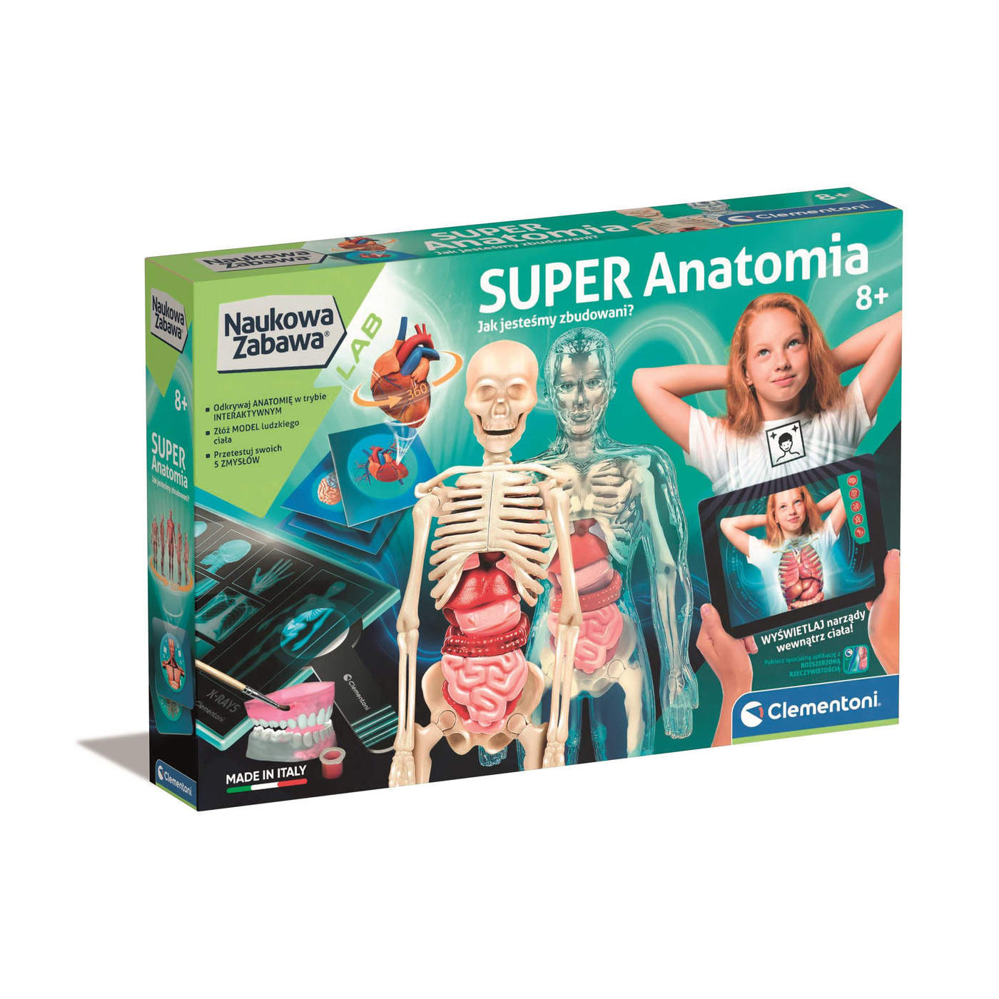 Super Anatomia – zestaw edukacyjny Clementoni dla dzieci 8+