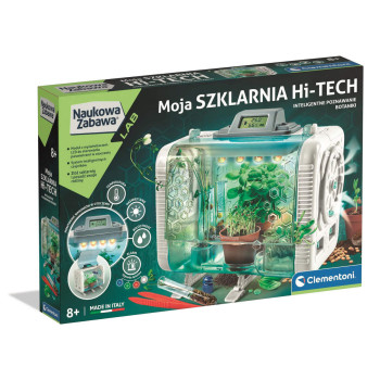 Szklarnia Hi-Tech z czujnikami Clementoni dla dzieci 8+