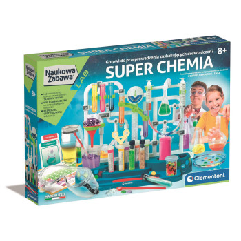 Super Chemia – zestaw do eksperymentów Clementoni dla dzieci 8+
