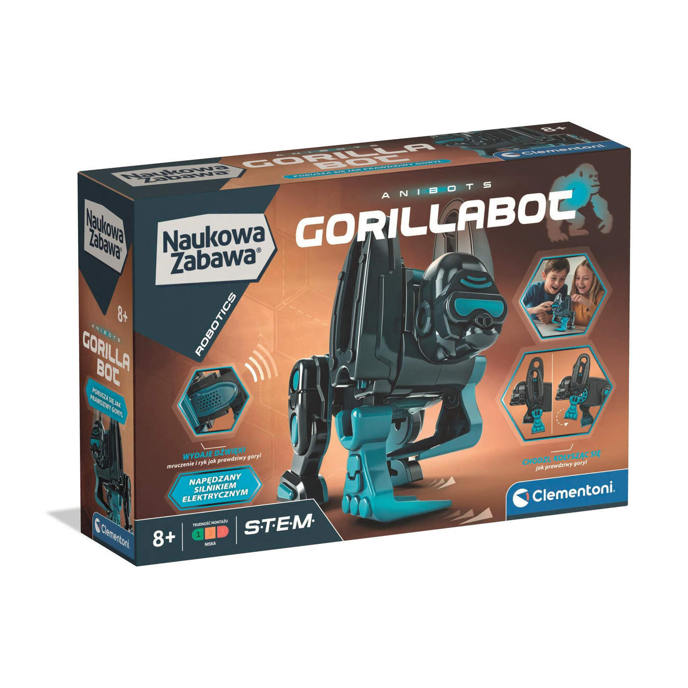 GorillaBot – robot goryl do złożenia Clementoni dla dzieci 8+