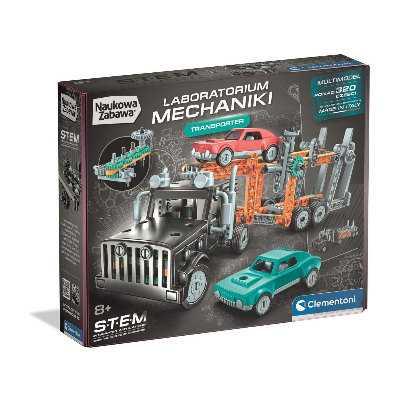 Laboratorium Mechaniki – transporter i laweta Clementoni dla dzieci 8+