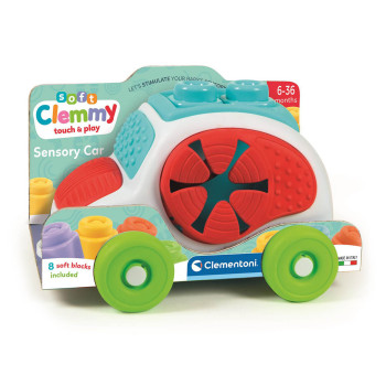 Autko sensoryczne z klockami Clemmy dla dzieci 6m+ Clementoni