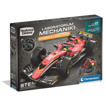 Wyścigówka Speed Racer Laboratorium Mechaniki Clementoni 8+