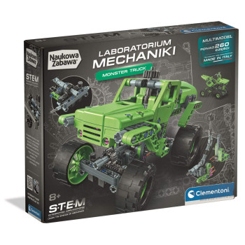 Monster Truck 2w1 Laboratorium Mechaniki Clementoni 8+