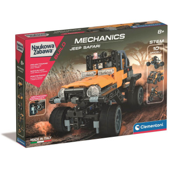 Klocki konstrukcyjne Jeep Safari Laboratorium Mechaniki Clementoni 8+
