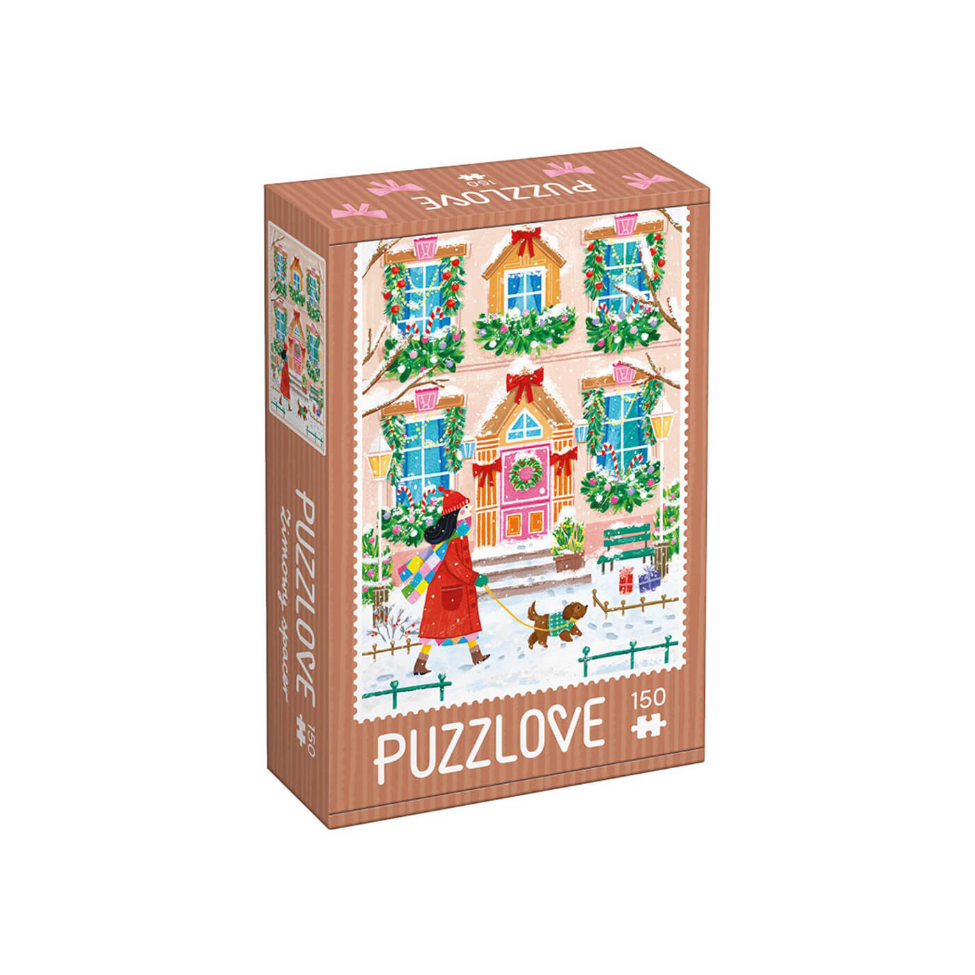 Puzzle CzuCzu puzzlove zimowy spacer 150 elementów – puzzle świąteczne