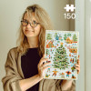 Puzzle CzuCzu Puzzlove zimowe miasteczko 150 elementów  puzzle świąteczne