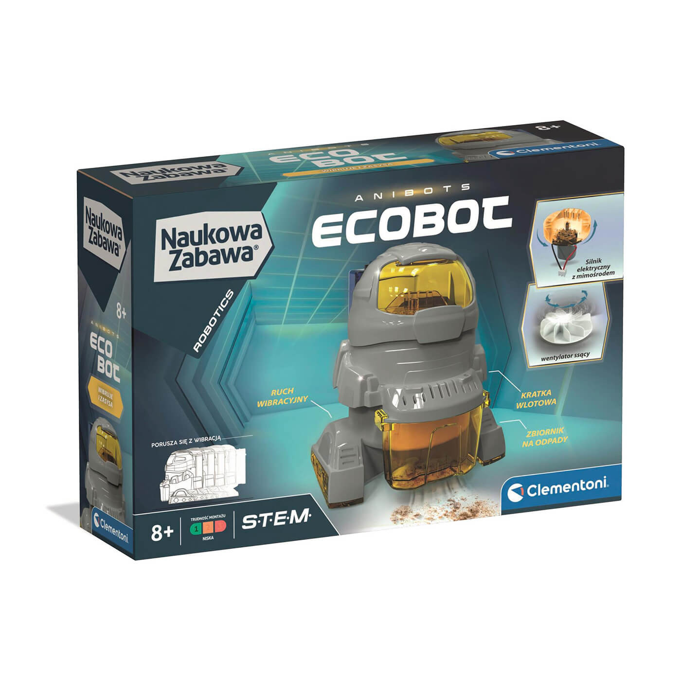 Robot zestaw do budoowy robota Ecobot Clementoni 8+