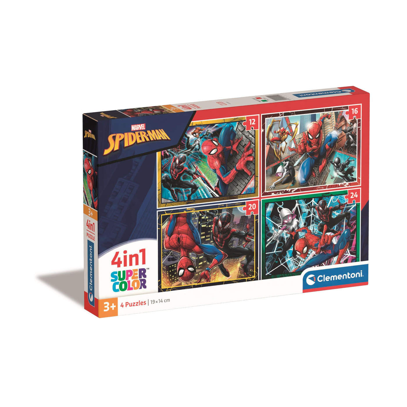 Puzzle 4w1 72 el. Super Color Spider-Man Clementoni dla dzieci 3+