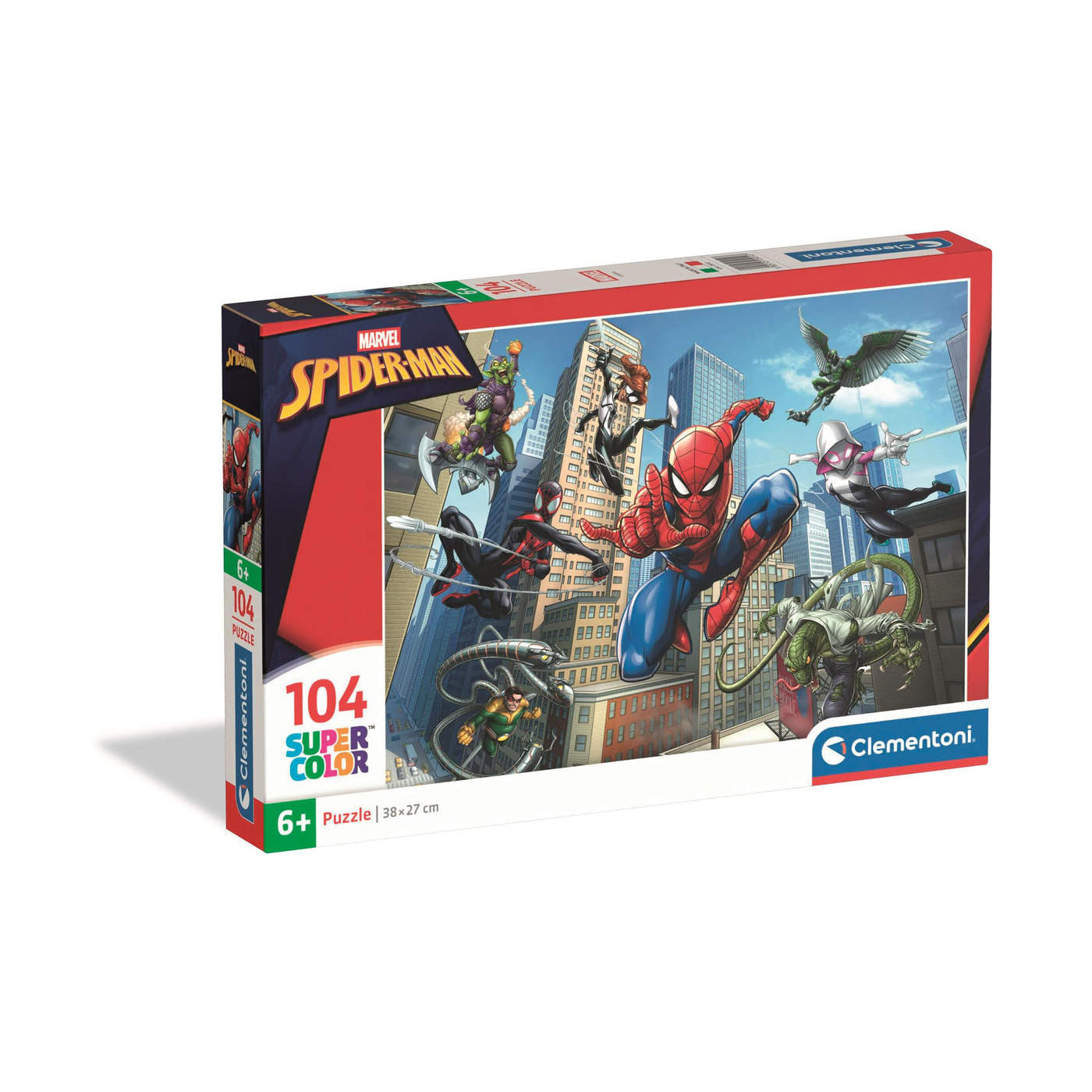 Puzzle 104 el. Super Color Spider-Man Clementoni dla dzieci 6+