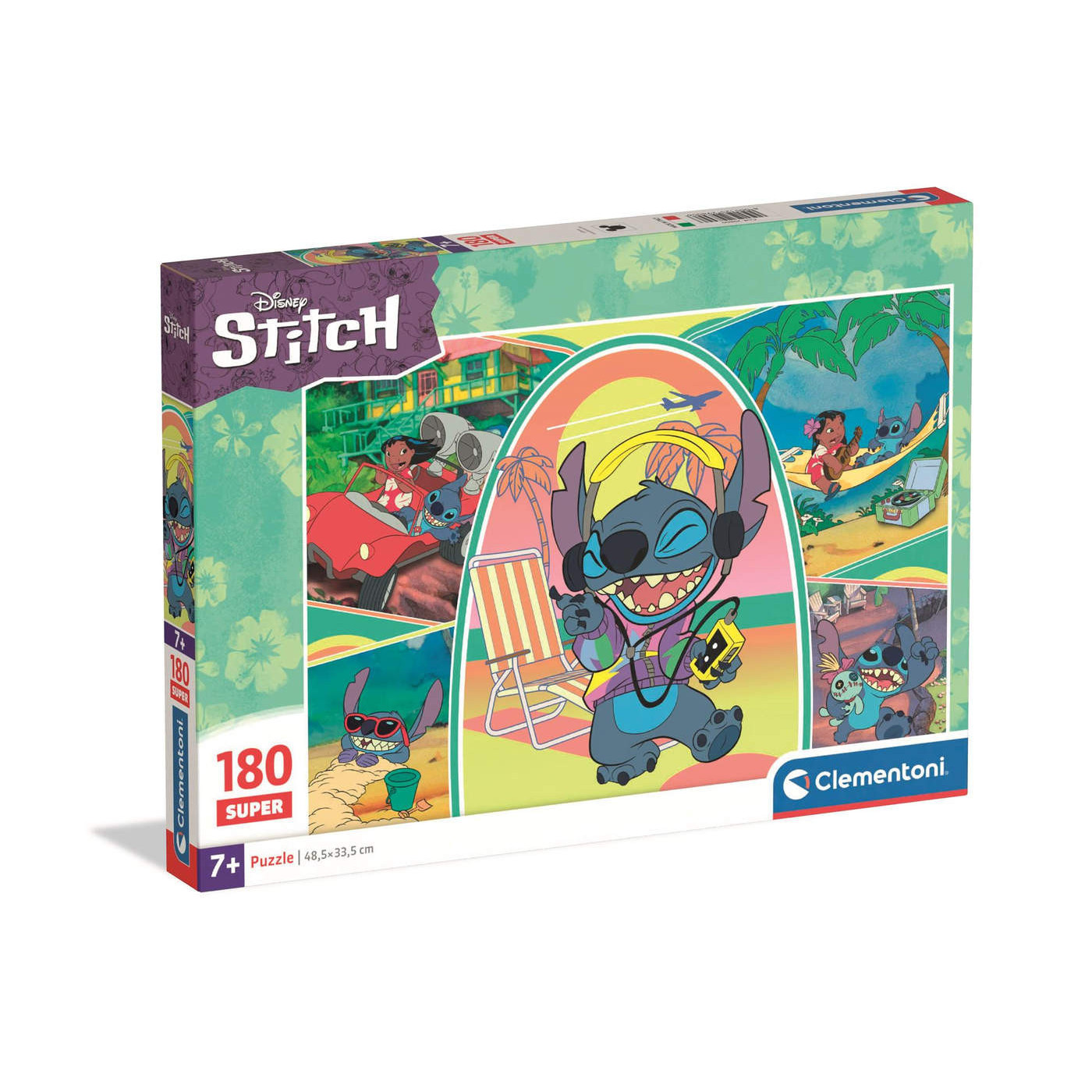Puzzle 180 el. Super Color Stitch Clementoni dla dzieci 7+