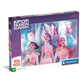 Puzzle 104 el. Super Color K-Pop Demon Hunters Clementoni dla dzieci 6+