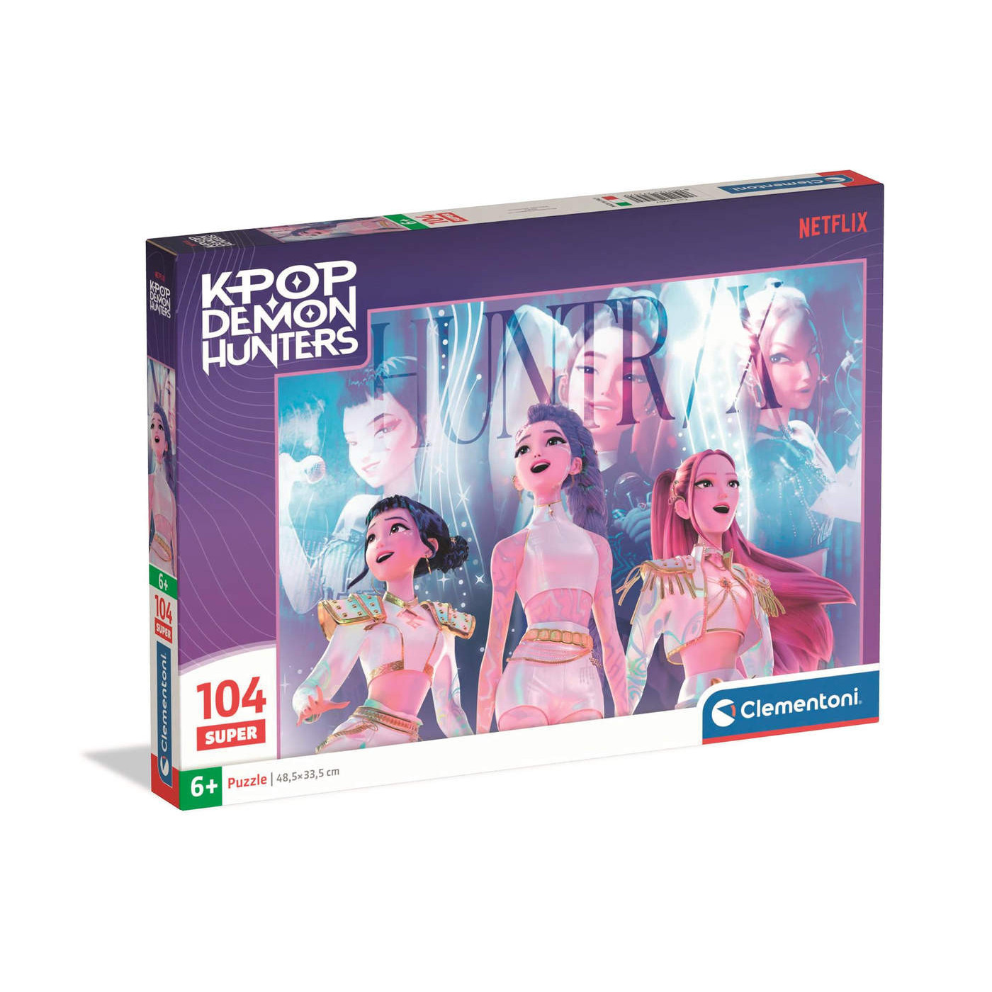 Puzzle 104 el. Super Color K-Pop Demon Hunters Clementoni dla dzieci 6+