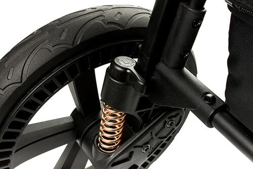 Wózek spacerowy na miękkich pneumatycznych kołach xplode