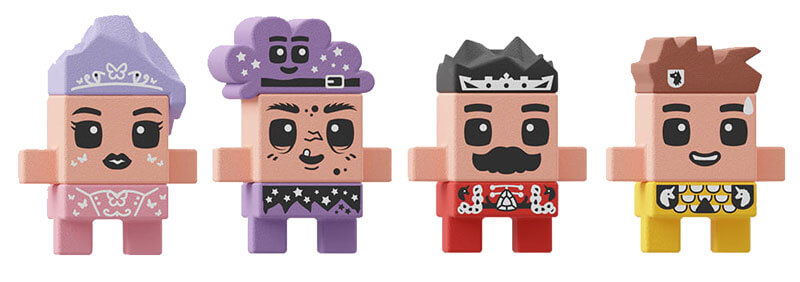 Klocki Mini Wafle Księżniczka Princess 280 el. Marioinex