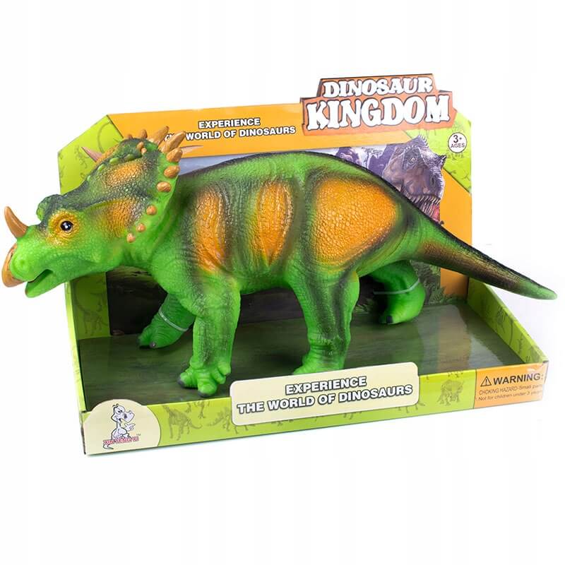 Miękka duża figurka dinozaura Triceratops zabawka