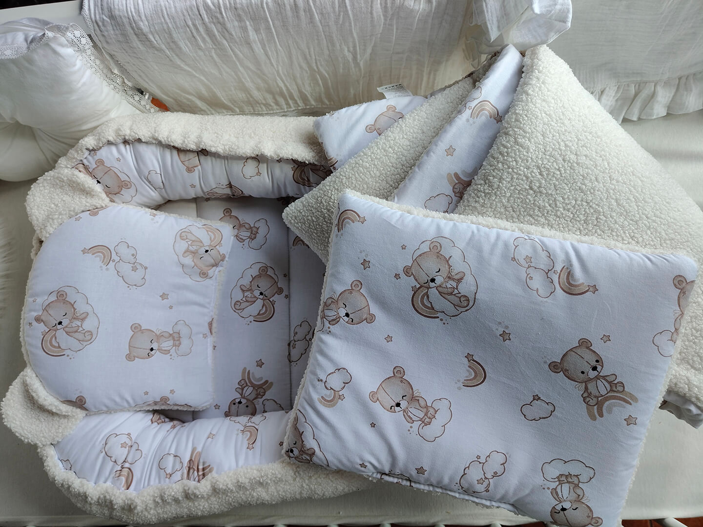 Komplet do wózka i łózeczka dla niemowlaka 