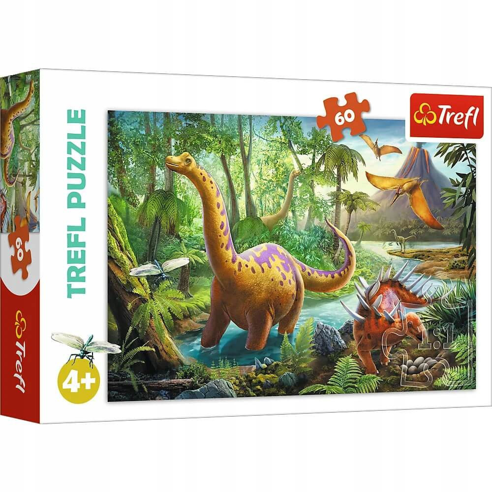 Puzzle z dinozaurami dla 4 letniej dziewczynki